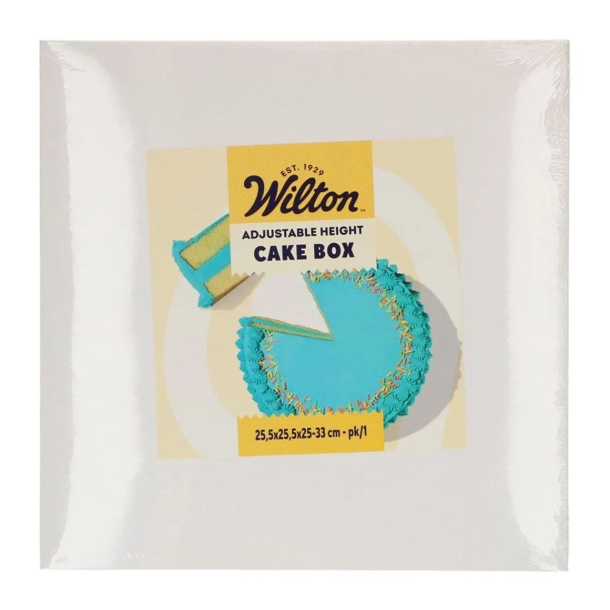 Wilton Taartdoos Verstelbare Hoogte 25,5x25,5x25-33cm Hot