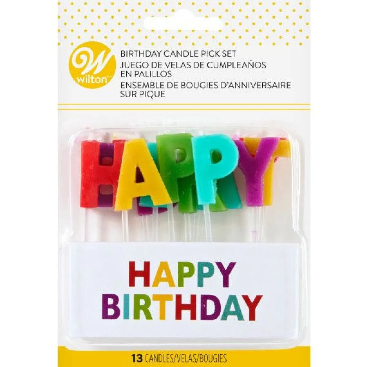Wilton Taartkaarsjes Happy Birthday Set/13 Clearance
