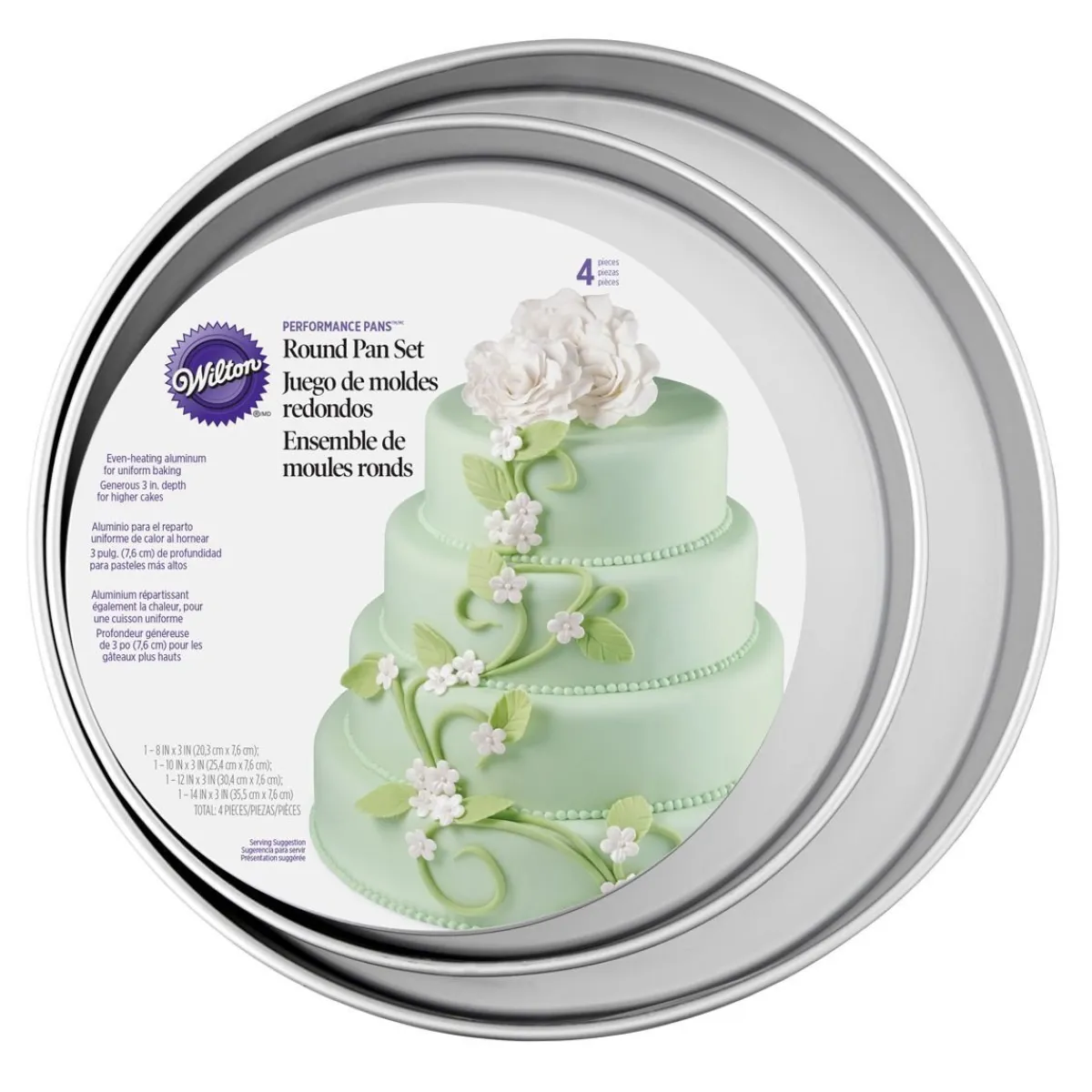 Wilton Taartpan Rond 7,5cm(h) Set/4 Sale