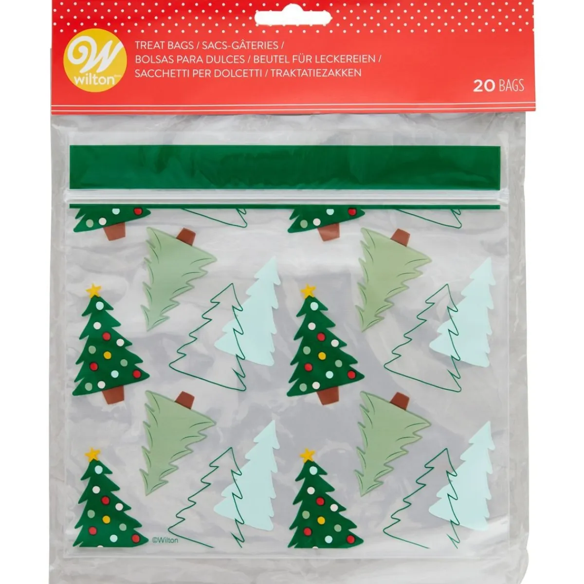 Wilton Traktatiezakjes Hersluitbaar Kerstbomen 20st Discount