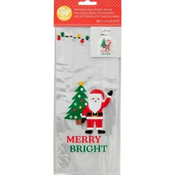 Wilton Traktatiezakjes Kerstman Merry & Bright 20st Discount