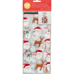 Wilton Traktatiezakjes Kerstman-Sneeuwpop-Rendier 20st Sale