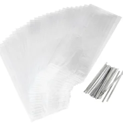 Wilton Traktatiezakjes Transparant 10x24cm 50st Discount