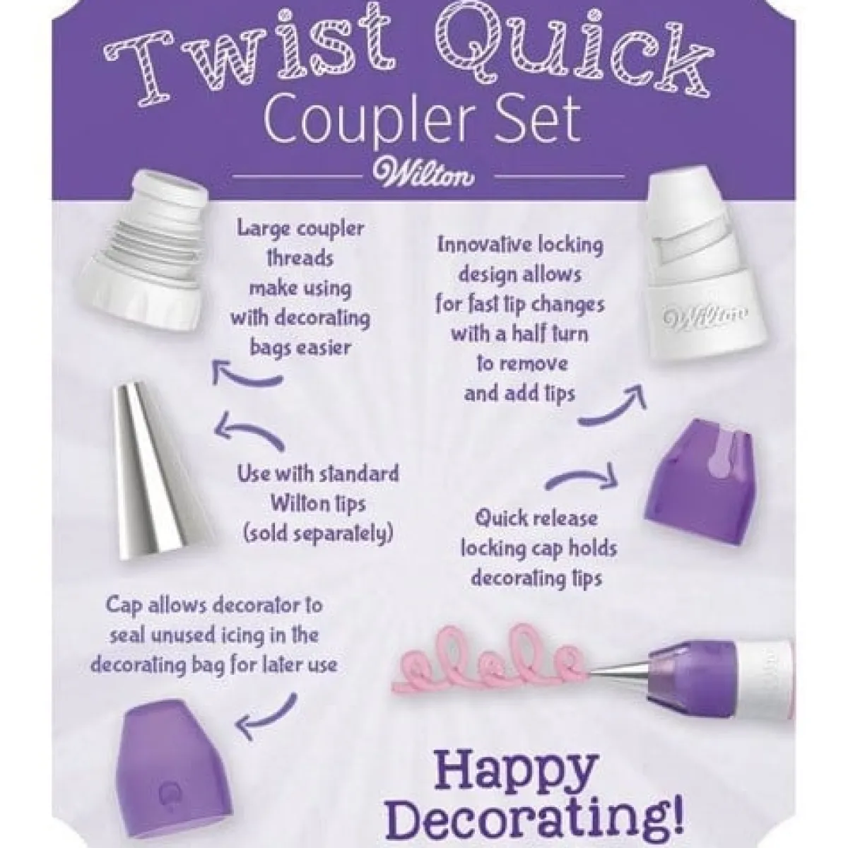 Wilton Twist Spuitmondjes Adapter Set
