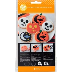 Wilton Uitsteker & Stencil Halloween Set/4 Online