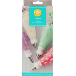 Wilton Wegwerp Spuitzakken Bloemen 30cm 10st.