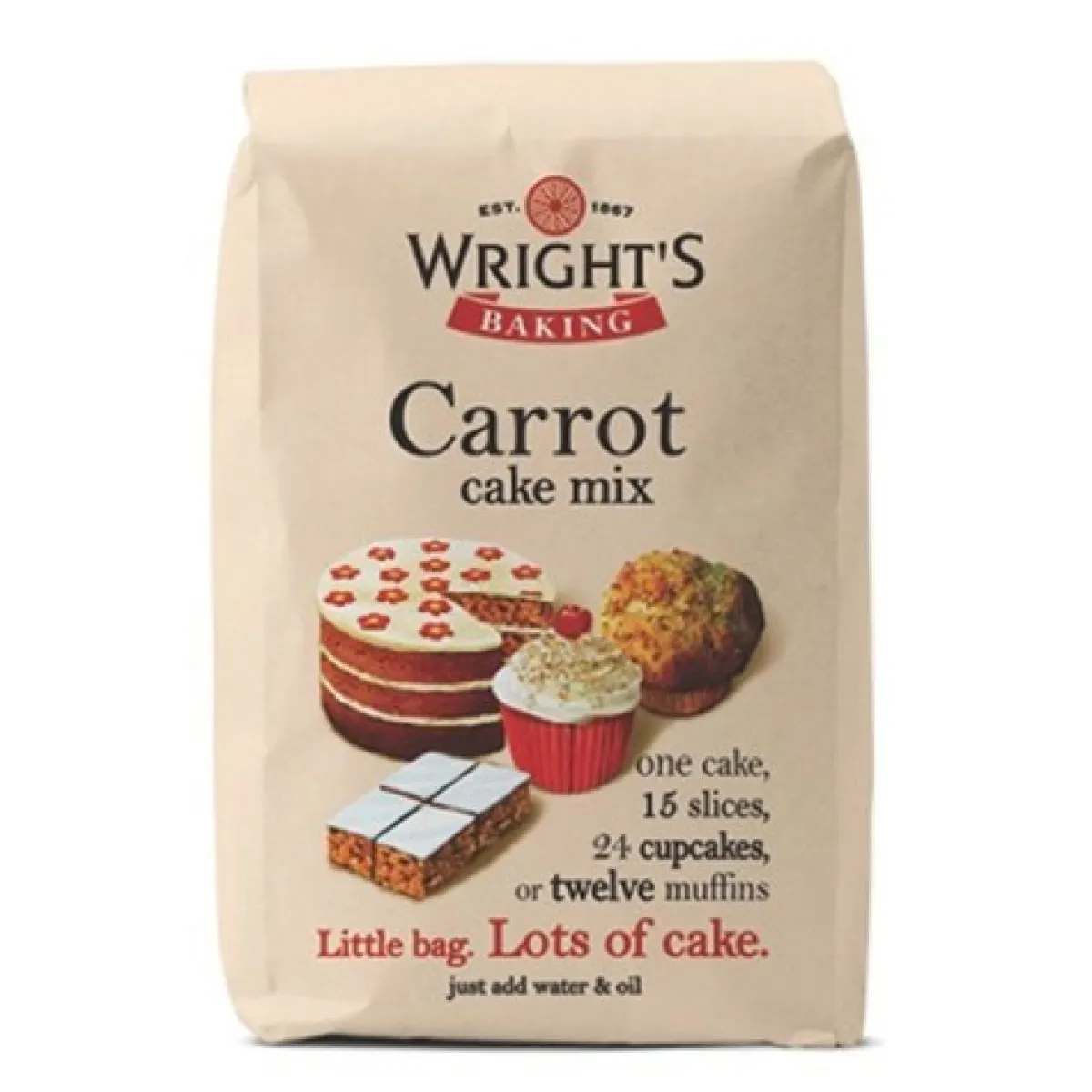 Wright´s Wright's Carrot Cakemix 500g Hot